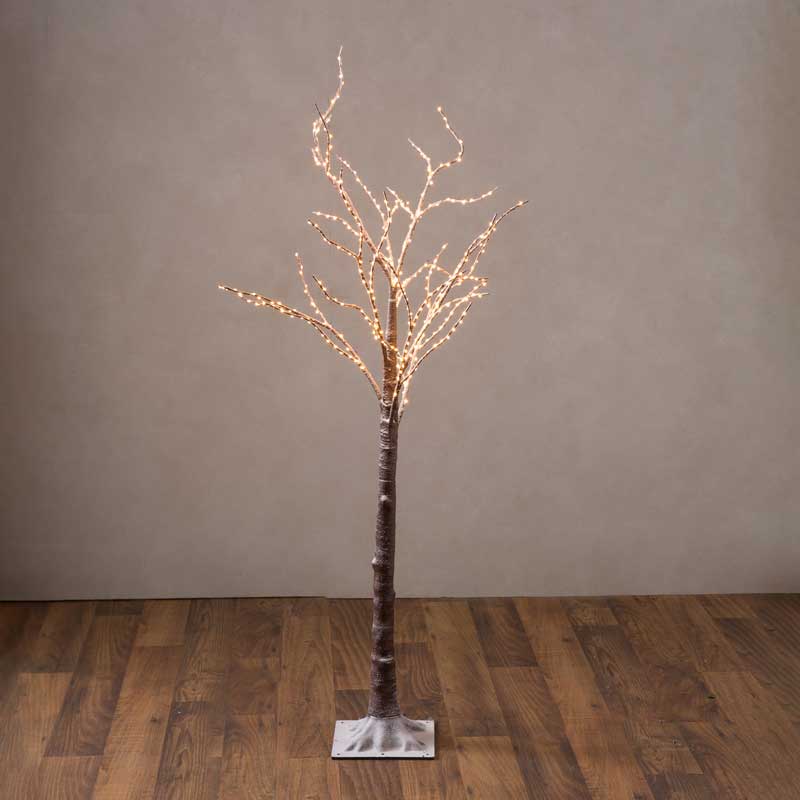 Medium Lighted Birch Tree (brown)